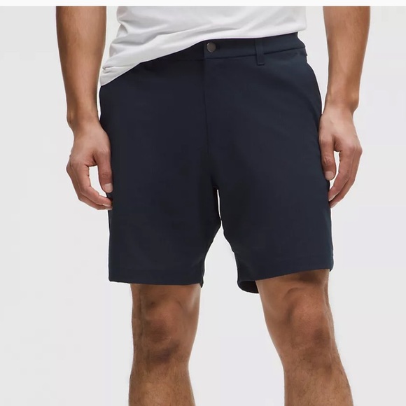 LULULEMON MEN’S ABC CLASSIC FIT 7” SHORT WOVEN AIR TRUE NAVY COLOR SIZE 36 NWOT - Picture 1 of 12